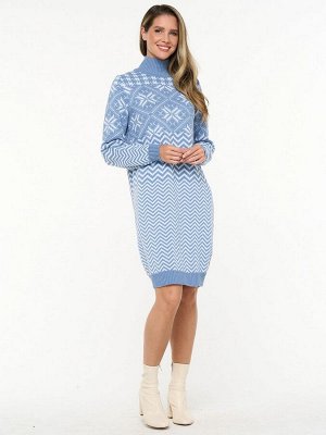 Платье женское 5232-2496   30869/501 зимнее утро/белый