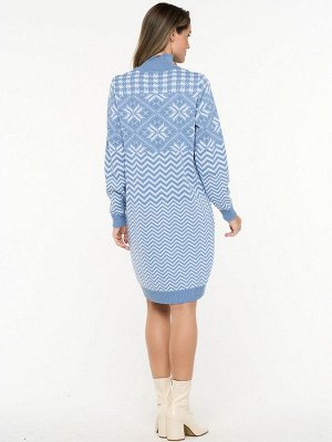 Платье женское 5232-2496   30869/501 зимнее утро/белый