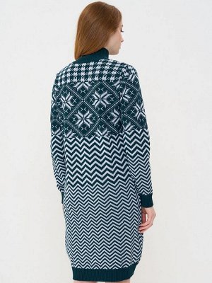 Платье женское 5232-2496   4800616/501 морская бездна/белый