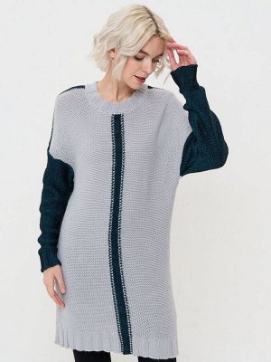 Туника женская 5232-41124   66/03/13185-10 сталь/изумруд