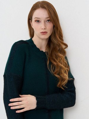 Туника женская 5232-41124   997/13185-10 морская бездна/изумруд