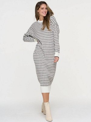 Платье женское 9232-92013   504/77 молоко/т.бежевый