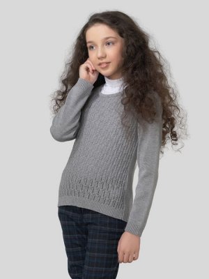 Джемпер для девочек 7061   5003 св.серый