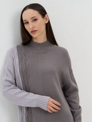 Платье женское 9242-92021   6400173/6100199 титаниум/туман