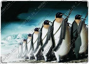 пингвины Подходит для стандартного военного билета РФ.