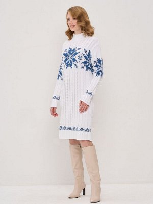 Платье женское 5232-2503   501/3600588 белый/деним