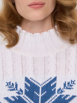 Платье женское 5232-2503   501/3600588 белый/деним