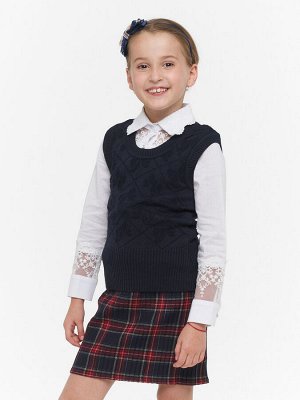 Жилет для девочек 751   37-5759 т.синий