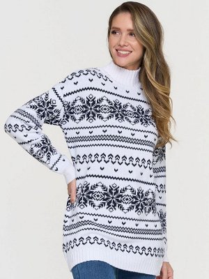 Туника женская 9232-94034   501/8800550 белый/т.синий