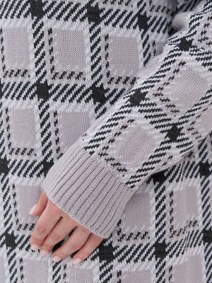 Платье женское 5242-2522   6100199/501/1004 туман/белый/антрацит