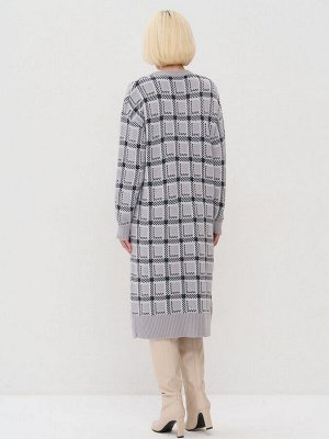 Платье женское 5242-2522   6100199/501/1004 туман/белый/антрацит
