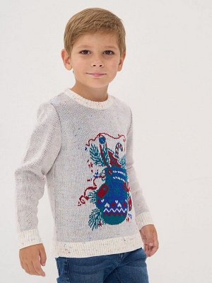 Джемпер детский 9242-96025   9202/0803/2700761/5175 лунный камень/изумруд/красный/василёк