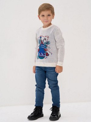 Джемпер детский 9242-96025   9202/0803/2700761/5175 лунный камень/изумруд/красный/василёк