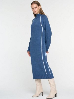 Платье женское 7242-20041   023/501 т.джинс/белый