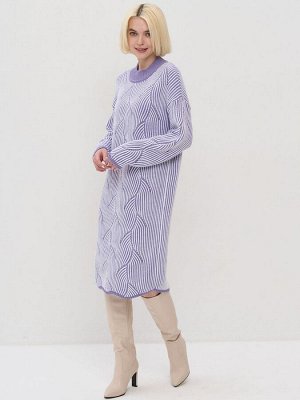 Платье женское 5242-2517   30853/501 лаванда/белый