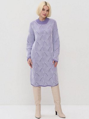 Платье женское 5242-2517   30853/501 лаванда/белый