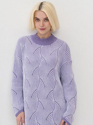 Платье женское 5242-2517   30853/501 лаванда/белый