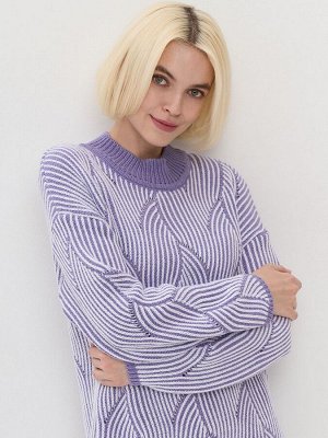 Платье женское 5242-2517   30853/501 лаванда/белый