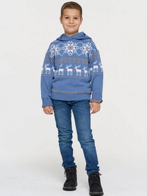 Свитер детский 5232-10151   3400591/5300521/074 зимнее утро/ристретто/белый