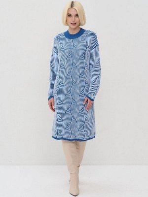 Платье женское 5242-2517   30868/501 деним/белый