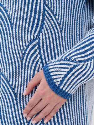 Платье женское 5242-2517   30868/501 деним/белый
