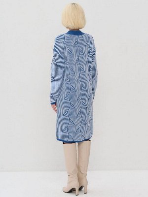 Платье женское 5242-2517   30868/501 деним/белый