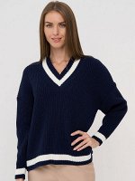 Джемпер женский 5222-41157   189/10480 т.синий/молоко