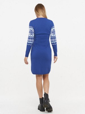 Платье женское 212-2398   037/10054/14-4317 ниагара/белый/холодный голубой