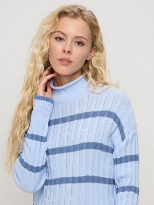 Свитер женский 7242-40307   3100196/3400591 голубой/зимнее утро