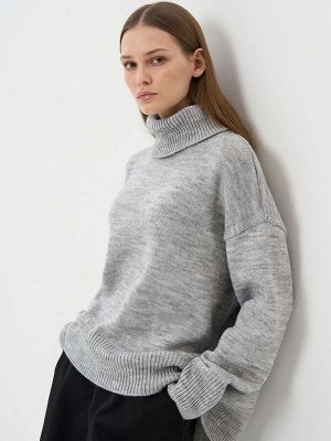Свитер женский 7232-40164   193 серый меланж
