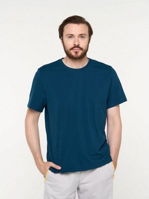 Фуфайка (футболка) мужская 7222-17008/3   ХБ113 ниагара