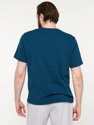 Фуфайка (футболка) мужская 7222-17008/3   ХБ113 ниагара