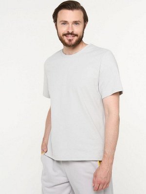 Фуфайка (футболка) мужская 7222-17008/2   ХБ106 пепел