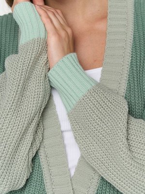 Кардиган женский 5242-1774   4300914/4300850/4200667 нефритовый аспарагус/св.полынь/малахит