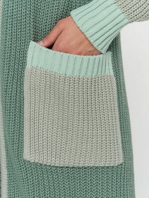Кардиган женский 5242-1774   4300914/4300850/4200667 нефритовый аспарагус/св.полынь/малахит