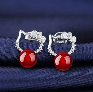 Серьги гвоздики стерлинговое серебро