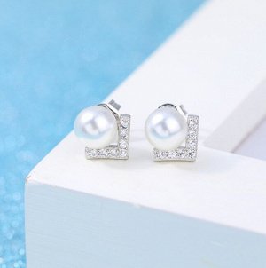 Серьги гвоздики стерлинговое серебро