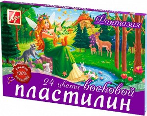 Луч Пластилин мягкий (восковой) &quot;Фантазия&quot; 24 цвета