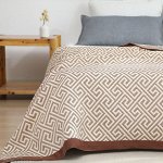 Комплект хлопковый жаккардовый из 3 предметов &quot;Греция&quot; 230*240 см.