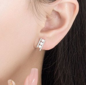 Серьги гвоздики стерлинговое серебро