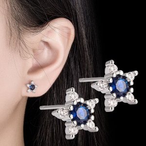 Серьги гвоздики стерлинговое серебро