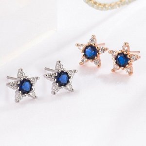 Серьги гвоздики стерлинговое серебро