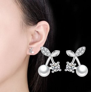 Серьги гвоздики стерлинговое серебро