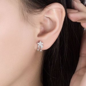 Серьги гвоздики стерлинговое серебро