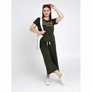 Костюм женский KNOW КЛК1389П7 хаки