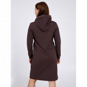 Платье из футера Еpoch of knitwear  ФП1357П1 коричневый