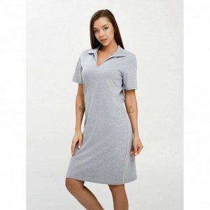 Платье женское КП1480 серый меланж