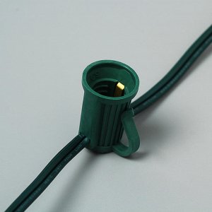 Cl25-25 гирлянда "белт-лайт", 100 e27, шаг 25cm черный, 25м +1,5м ip65. патрон для ночника. кабель с патронами для гирлянды. резинка для кабельного ввода. белт лайт ip65.