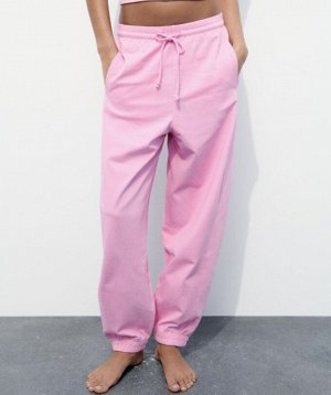Брюки-джоггеры heavy cotton, розовый | 3253/335
