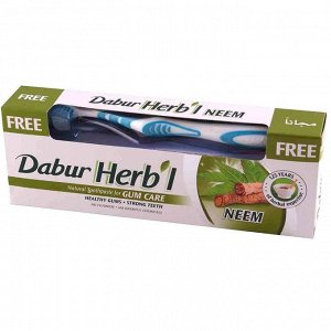 Набор, зубная паста+зубная щетка 34736.14 (Dabur herb'l neem)